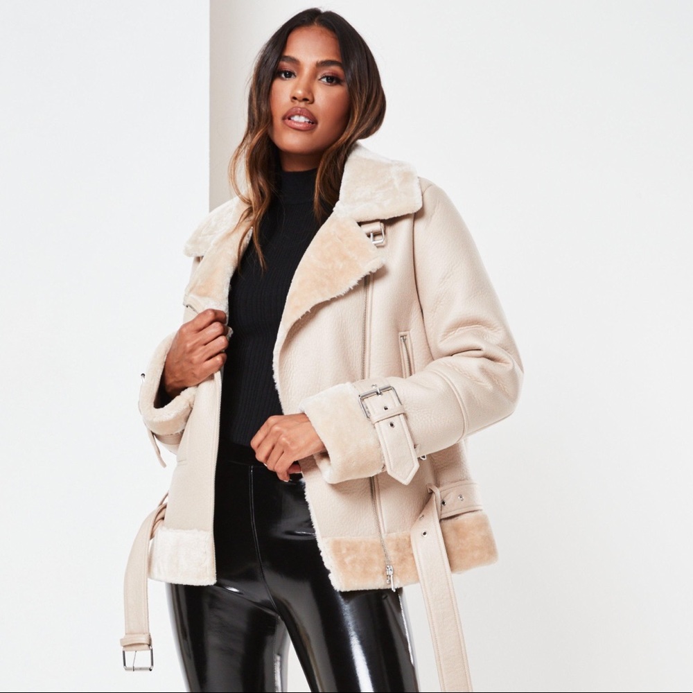 HOST PICK premium stone zip detail aviator jacket